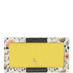 12 Card RFID Protected Leather Purse Aurora Yellow: J-56