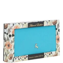 12 Card RFID Protected Leather Purse Blue Atoll: J-56 -Luxe Style Central 12 card rfid protected leather purse blue atoll j 56 p5957 21287 image