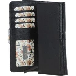 14 Card RFID Protected Large Leather Purse Black: S1 -Luxe Style Central 14 card rfid protected large leather purse black s1 p6703 24513 image