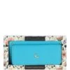 14 Card RFID Protected XL Leather Purse Blue Atoll: J-54