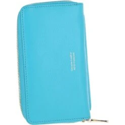 14 Card RFID Protected XL Leather Purse Blue Atoll: J-54 -Luxe Style Central 14 card rfid protected xl leather purse blue atoll j 54 p5939 21137 image