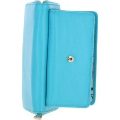 14 Card RFID Protected XL Leather Purse Blue Atoll: J-54 -Luxe Style Central 14 card rfid protected xl leather purse blue atoll j 54 p5939 21139 image