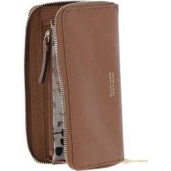 14 Card RFID Protected XL Leather Purse Two Tone Tan: S2 -Luxe Style Central 14 card rfid protected xl leather purse two tone tan s2 p6714 24499 image