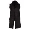 3/4 Length Toscana Suede Leather Gilet Black : Nekhii