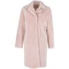 3/4 Long Shearling Fur Coat Baby Pink : Mikayla -Luxe Style Central 3 4 long shearling fur coat baby pink mikayla p2602 11970 image