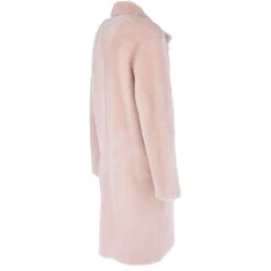 3/4 Long Shearling Fur Coat Baby Pink : Mikayla -Luxe Style Central 3 4 long shearling fur coat baby pink mikayla p2602 11973 image