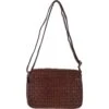 3 Section Vintage Woven Leather Shoulder Bag Cognac : D-71 1 3 Section Vintage Woven Leather Shoulder Bag Cognac : D-71 -Luxe Style Central 3 section vintage woven leather shoulder bag cognac d 71 p4241 18164 image