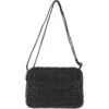 3 Section Vintage Woven Leather Shoulder Bag Dark Grey : D-71 -Luxe Style Central 3 section vintage woven leather shoulder bag dark grey d 71 p4243 18172 image