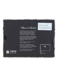 6 Card RFID Protected Zip Around Leather Purse Blue Atoll: J-57 -Luxe Style Central 6 card rfid protected zip around leather purse blue atoll j 57 p5966 21327 image