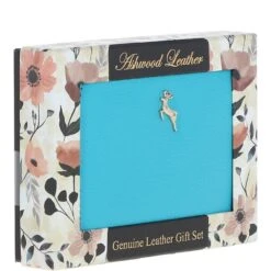 6 Card RFID Protected Zip Around Leather Purse Blue Atoll: J-57 -Luxe Style Central 6 card rfid protected zip around leather purse blue atoll j 57 p5966 21329 image