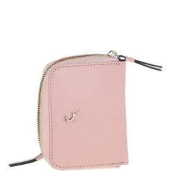 6 Card RFID Protected Zip Around Leather Purse Peach Whip: J-57 -Luxe Style Central 6 card rfid protected zip around leather purse peach whip j 57 p5969 21347 image