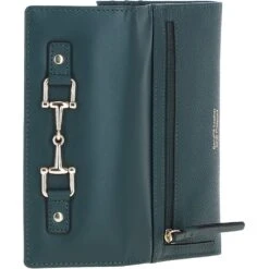 7 Card RFID Protected Large Leather Purse Green: Z-79 -Luxe Style Central 7 card rfid protected large leather purse green z 79 p7028 25893 image
