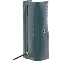 7 Card RFID Protected Large Leather Purse Green: Z-79 -Luxe Style Central 7 card rfid protected large leather purse green z 79 p7028 25894 image