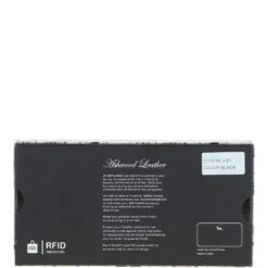 8 Card Zip Around RFID Protected Large Leather Purse Black: J-51 -Luxe Style Central 8 card zip around rfid protected large leather purse black j 51 p5920 20983 image