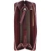 8 Card Zip Around RFID Protected Large Leather Purse Wine: Z-70 -Luxe Style Central 8 card zip around rfid protected large leather purse wine z 70 p6994 25518 image