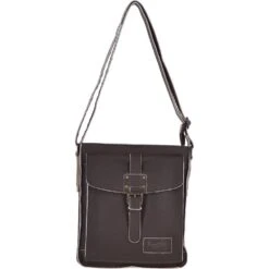 A4 Leather Messenger Bag Brown : JP Body Bag