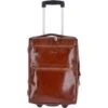 Airline Friendly Cabin Size Trolley In Vegetable Tanned Leather Chestnut : 79014 -Luxe Style Central airline friendly cabin size trolley in vegetable tanned leather chestnut 79014 p2455 11219 image
