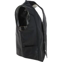 All Leather Waistcoat Black : G-W/C 201 -Luxe Style Central all leather waistcoat black g w c 201 p4156 17783 image