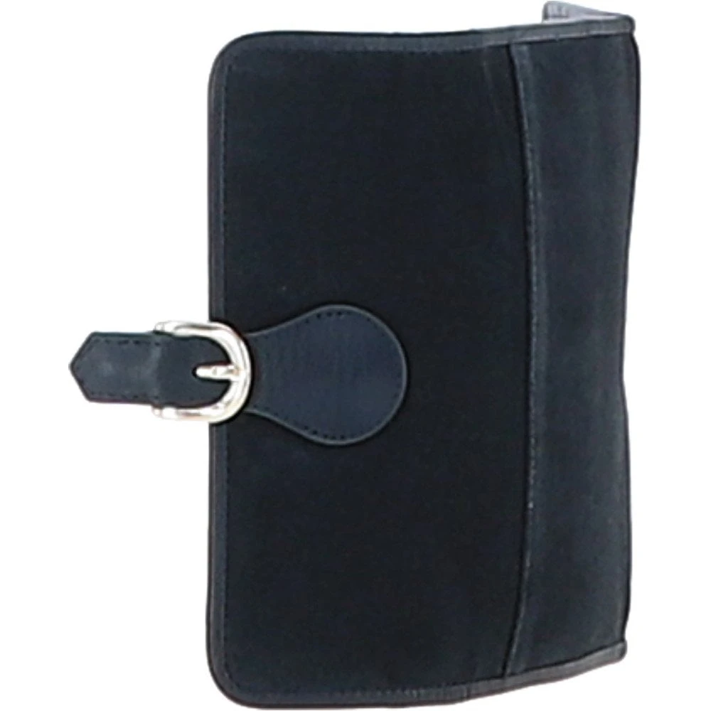 10 Card Suede Leather Purse Navy: S-21 6 10 Card Suede Leather Purse Navy: S-21 - Image 4