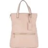 2 In 1 Leather Backpack Handbag Panna Cotta Cream : 62237
