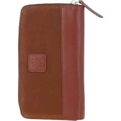 4 Card Zip Around Suede And Leather Purse Tan: S-20 -Luxe Style Central ashwood 4 card zip around suede and leather purse tan s 20 p6261 22727 image