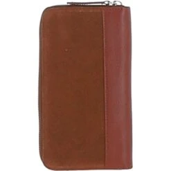 4 Card Zip Around Suede And Leather Purse Tan: S-20 -Luxe Style Central ashwood 4 card zip around suede and leather purse tan s 20 p6261 22728 image