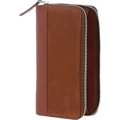 4 Card Zip Around Suede And Leather Purse Tan: S-20 -Luxe Style Central ashwood 4 card zip around suede and leather purse tan s 20 p6261 22729 image