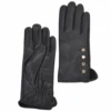 Button Detail Leather Gloves Black : 109 -Luxe Style Central ashwood button detail leather gloves black 109 p1631 7423 image