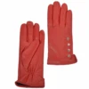 Button Detail Leather Gloves Red : 109 -Luxe Style Central ashwood button detail leather gloves red 109 p1633 7427 image