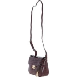 Crocodile Print Cross Body Bag Bordeaux/croc: C-50 -Luxe Style Central ashwood crocodile print cross body bag bordeaux croc c 50 p5404 19608 image