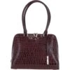 Crocodile Print Zip Around Leather Tote Bag Bordeaux: C-53 1 Crocodile Print Zip Around Leather Tote Bag Bordeaux: C-53 -Luxe Style Central ashwood crocodile print zip around leather tote bag bordeaux c 53 p5419 19587 image