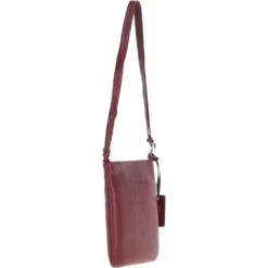 Curve Zip Top Leather Cross Body Bag Burgundy/Croc: CURVE -Luxe Style Central ashwood curve zip top leather cross body bag burgundy croc curve p6624 24175 image