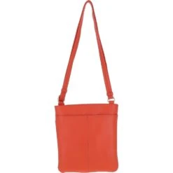 Curve Zip Top Leather Cross Body Bag Orange: 63028 -Luxe Style Central ashwood curve zip top leather cross body bag orange 63028 p5602 20117 image