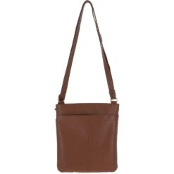 Curve Zip Top Leather Cross Body Bag Tan: 63028 -Luxe Style Central ashwood curve zip top leather cross body bag tan 63028 p5620 20133 image