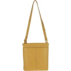 Curve Zip Top Leather Cross Body Bag Yellow: 63028 -Luxe Style Central ashwood curve zip top leather cross body bag yellow 63028 p5635 20201 image