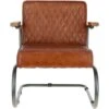 Deep Padded Leather Seat With Metal Frame Tan HD-F-2967 -Luxe Style Central ashwood deep padded leather seat with metal frame tan hd f 2967 p6538 23957 image