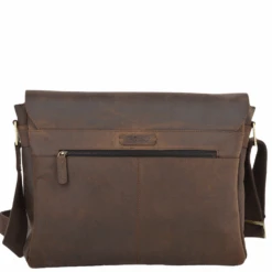 Five Pocket Carry All Leather Messenger Bag Mud/mud : Pedro -Luxe Style Central ashwood five pocket carry all leather messenger bag mud mud pedro p640 2604 image