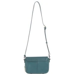 Flap Over Leather Crossbody Bag Green: Z-75 -Luxe Style Central ashwood flap over leather crossbody bag green z 75 p7012 25599 image