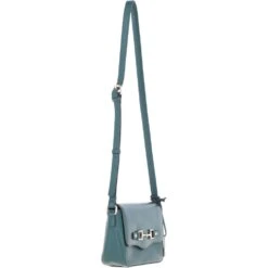Flap Over Leather Crossbody Bag Green: Z-75 -Luxe Style Central ashwood flap over leather crossbody bag green z 75 p7012 25600 image