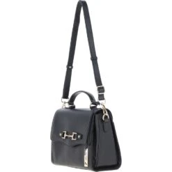 Flap Over Leather Handbag Black: Z-76 -Luxe Style Central ashwood flap over leather handbag black z 76 p7015 25613 image