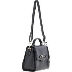 Flap Over Leather Handbag Black: Z-76 -Luxe Style Central ashwood flap over leather handbag black z 76 p7015 25615 image