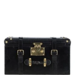 Handcrafted Leather Storage Trunk Indigo SE-3791