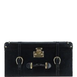 Handcrafted Leather Storage Trunk Indigo SE-3793