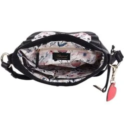 Ladies Large Flap Over Leather Shoulder Bag Black: J-16 -Luxe Style Central ashwood ladies large flap over leather shoulder bag black j 16 p5911 21000 image