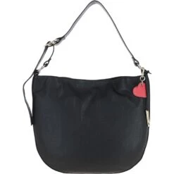 Ladies Long Handle Shopper Bag Black: J-17