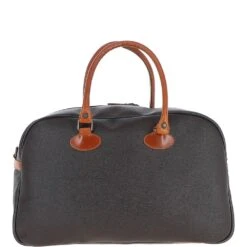 Large Football Print Leather Holdall Brown/tan: Baron -Luxe Style Central ashwood large football print leather holdall brown tan baron p5745 20457 image
