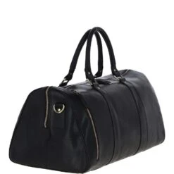 Large Leather Holdall – Black: T-77 -Luxe Style Central ashwood large leather holdall black t 77 p6759 24630 image