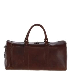 Large Leather Holdall – Chestnut Tan: T-77