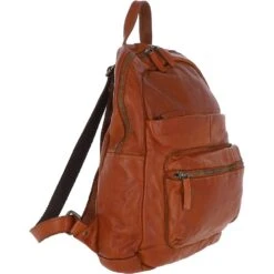 Large Vintage Leather Backpack Tan –RUBEN -Luxe Style Central ashwood large vintage leather backpack tan ruben p6190 22262 image
