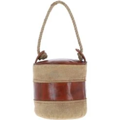 Leather Cotton Door Stopper Brown: KI-026